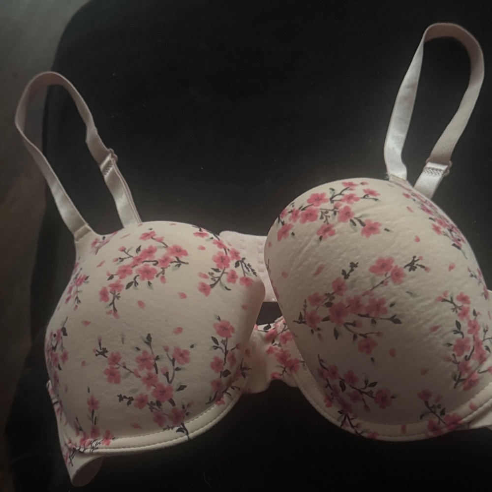 Floral Pink Women's Bra